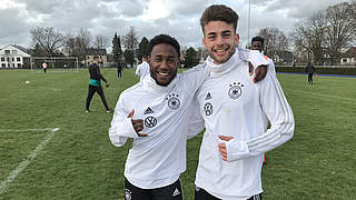 Haben seit der U 16 alle U-Mannschaften durchlaufen: Yeboah (l.) und Rios Alonso © DFB