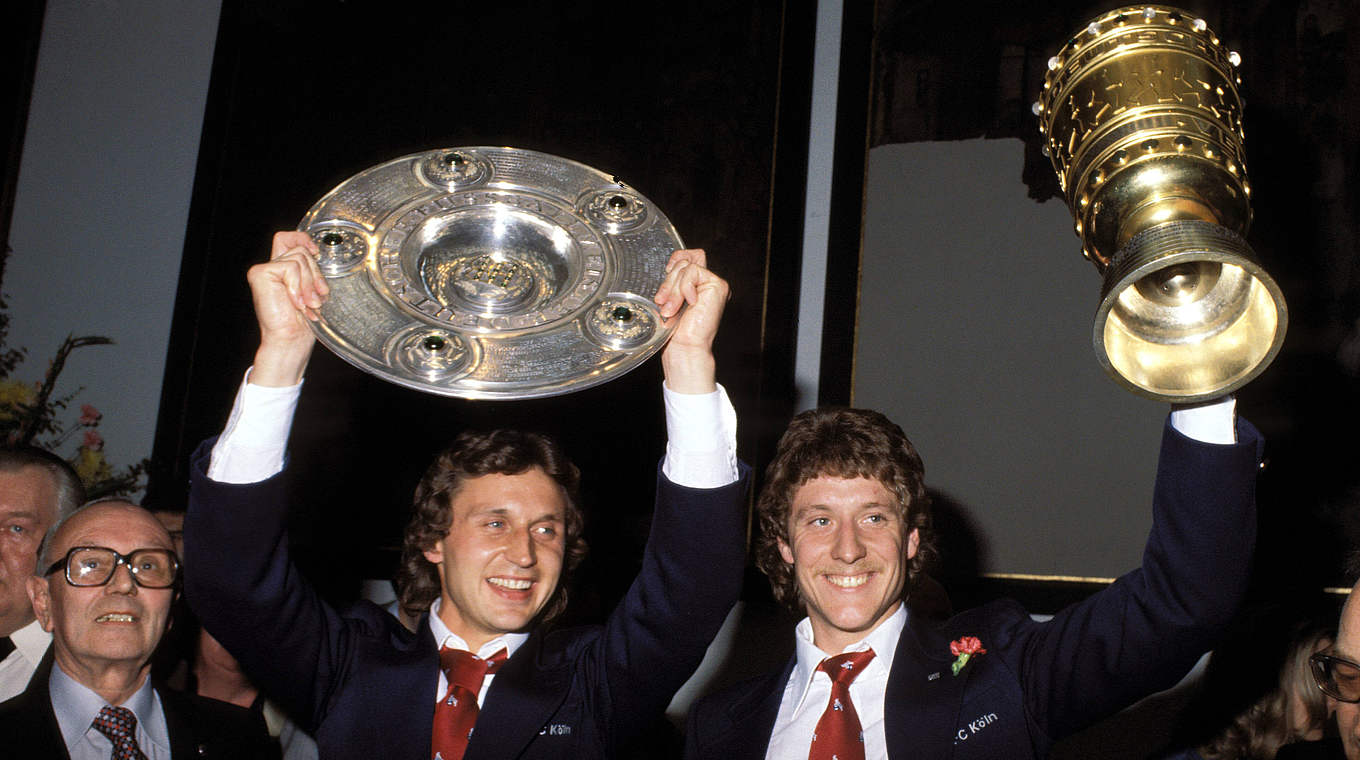 Doublesieger mit dem 1. FC Köln 1978 : Toni Schumacher (r.) und Heinz Flohe © imago/WEREK