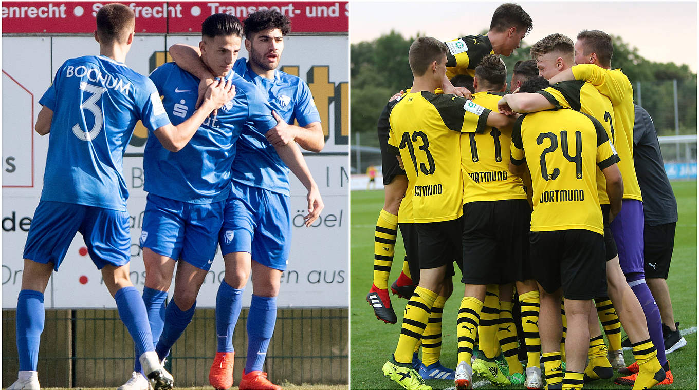 Mit einem Sieg heranrücken: Bochum spielt gegen BVB um den Anschluss an die Spitze © imago/Collage DFB