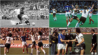 Gegen das Team vom Balkan auf dem Weg zum WM-Titel: 1954, 1974 und 1990 © imago/Collage DFB
