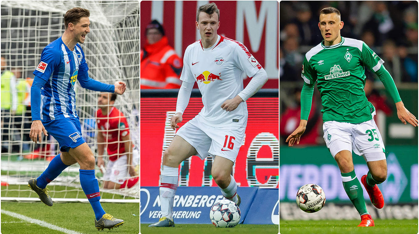 Neu im DFB-Kader: Niklas Stark (l.), Lukas Klostermann (M.) und Maximilian Eggestein  © Bilder Getty Images / Collage DFB