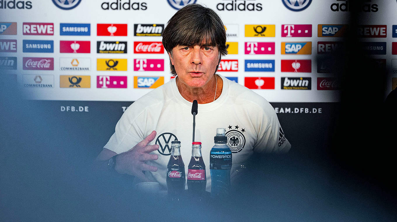 Joachin Löw: "If we hit a setback, we will need to find solutions quickly." © imago images / Eibner