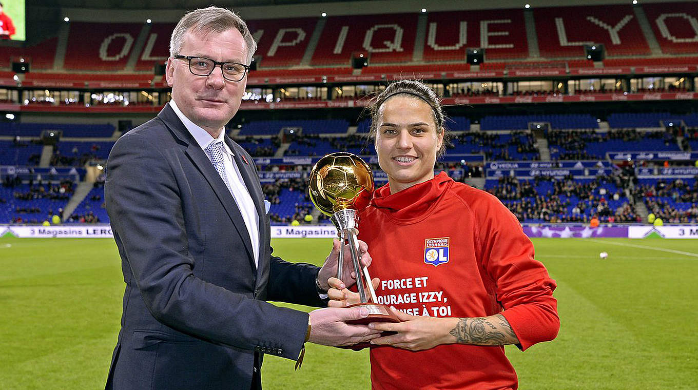 Zum zweiten Mal in Folge zur "Fußballerin des Jahres" gewählt: Dzsenifer Marozsan © Olympique Lyon