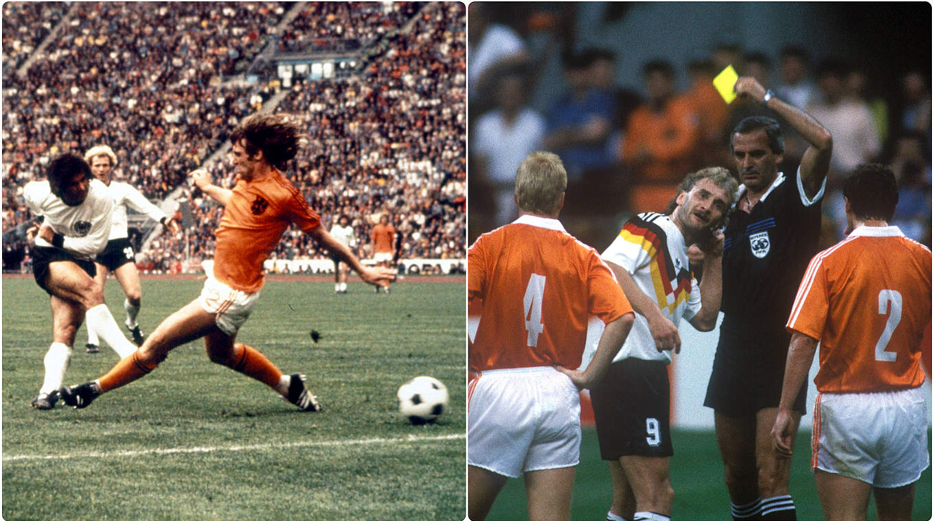 WM 74 und 90: Zwei legendäre Duelle mit den Niederlanden © Imago / Collage: DFB