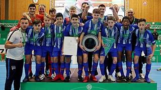 Titelträger bei der Futsal-DM: die C-Junioren von Hertha BSC © 2019 Getty Images
