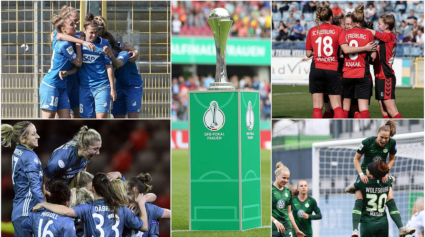 Vier Bewerber für zwei Finalplätze: Im Halbfinale geht es ums Ticket nach Köln © imago/Collage DFB