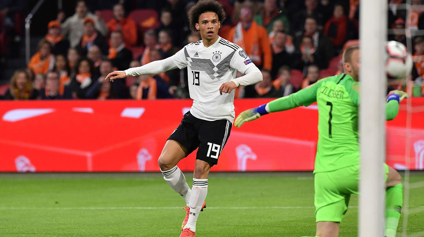 Das 1:0: Sané (l.) trifft aus spitzem Winkel © Getty Images