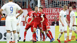 Bayern defeats Heidenheim to move into their tenth consecutive DFB-Pokal semi-final. 

 © Getty Images