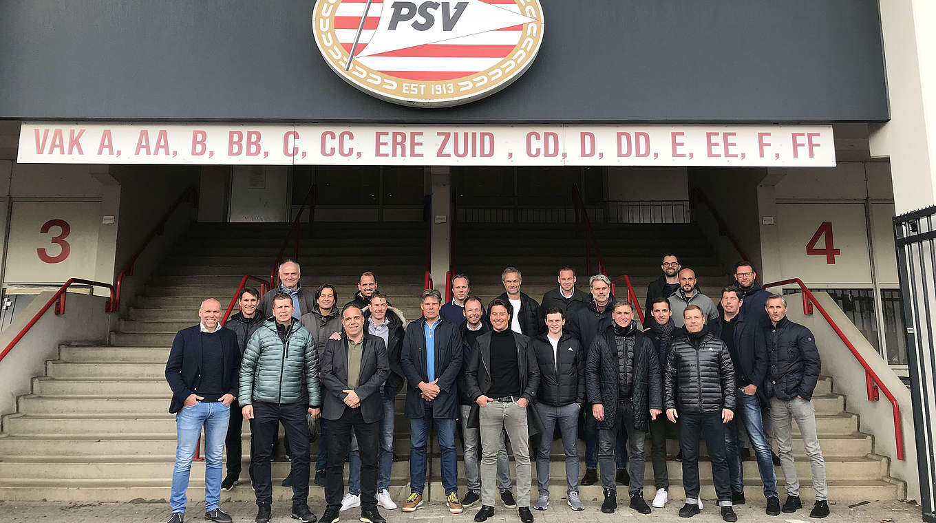 Teilnehmer der Tagung: Besuch des Ligaspiels in Eindhoven © DFB