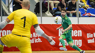 Die Futsal-Nationalmannschaft hat im zweiten Länderspiel gegen Österreich erneut ein Remis erzielt. Die Auswahl von Bundestrainer Loosveld kam zu einem 2:2 (0:1). Dies war auch das Ergebnis des ersten Duells am vergangegen Freitag. © 2019 Getty Images