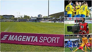 Das Saisonfinale der 3. Liga - in der Konferenz bei Magenta Sport verfolgen © Bilder Getty Images, Imago / Collage DFB