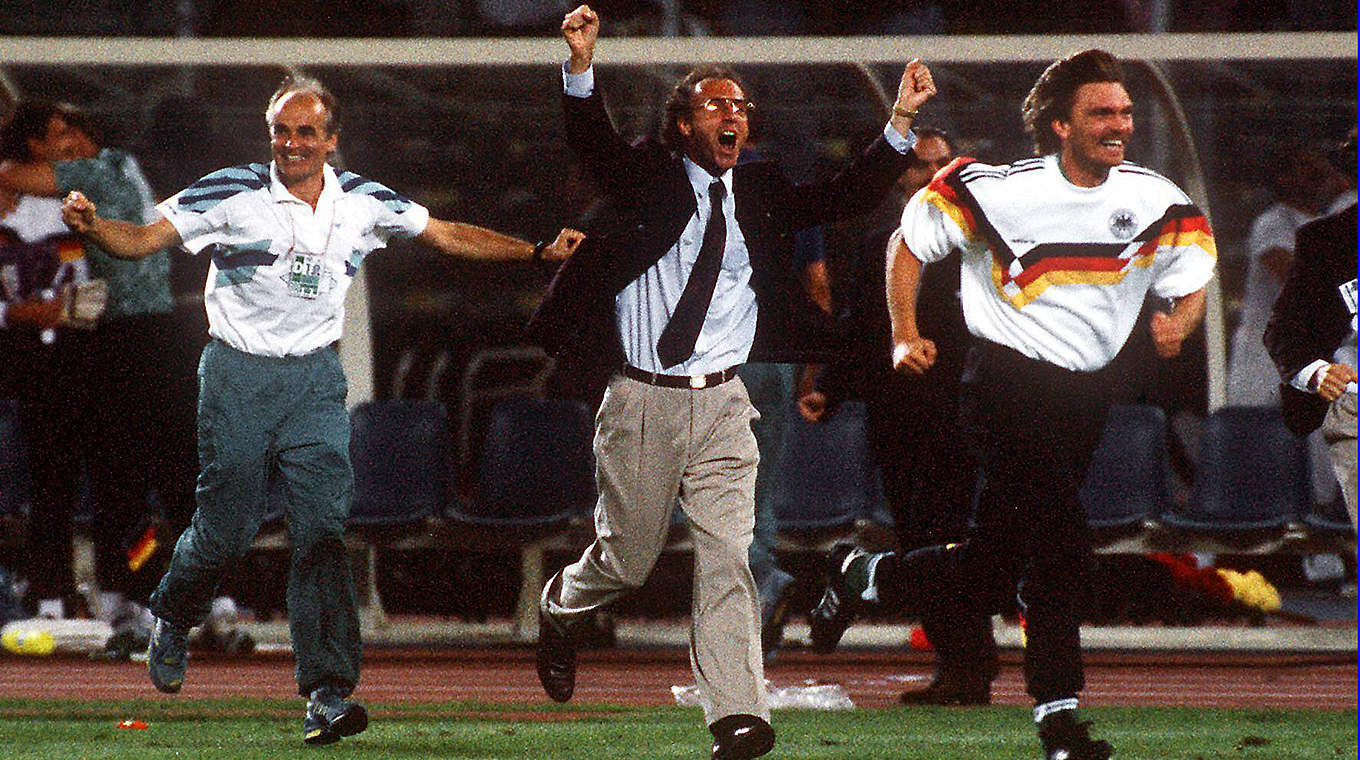 Mit nur einem Länderspiel zum Weltmeister 1990: Paul Steiner (r.) © imago/Sven Simon