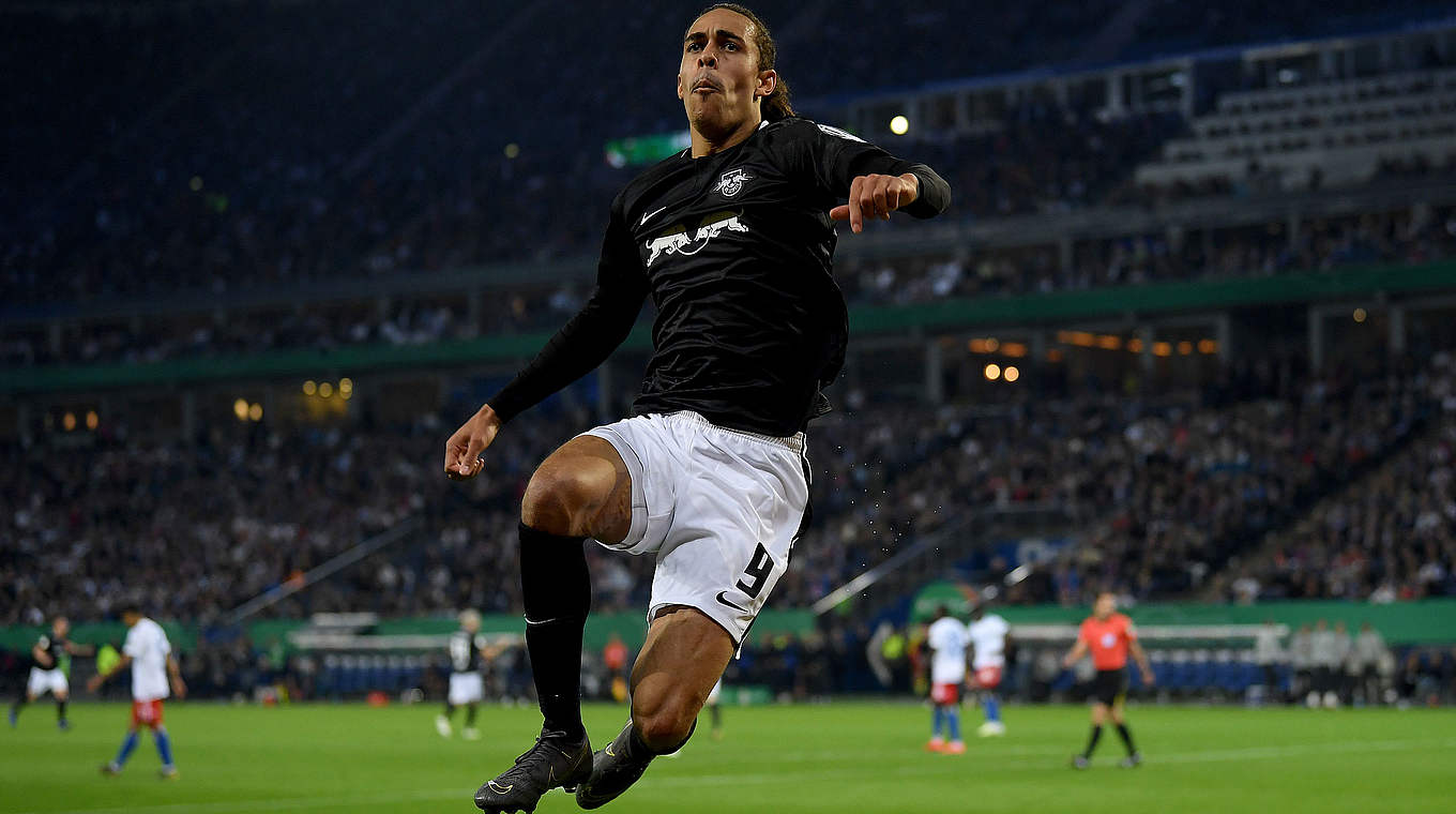Leipzig goalscorer Yussuf Poulsen: "Making it to the Pokal final is a big moment" © GettyImages