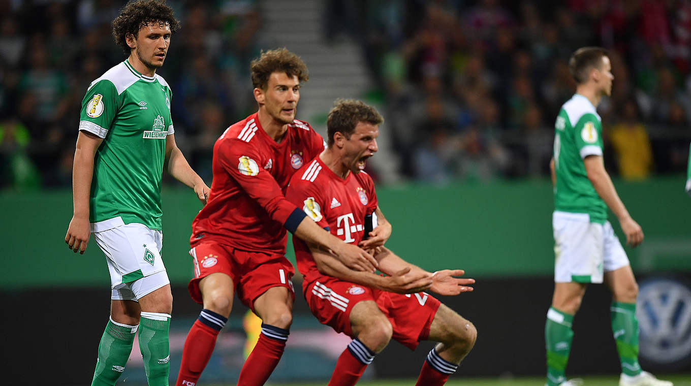 Exstatischer Jubel: Thomas Müller trifft zum zwischenzeitlichen 2:0 © Getty-Images