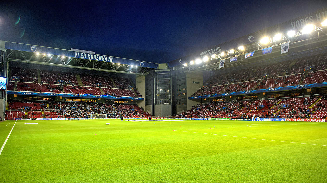 Parken, Kopenhagen (Dänemark), Kapazität: 38.190 - drei Gruppenspiele, ein Achtelfinale © 2013 AFP