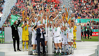 VfL Wolfsburg claimed their fifth successive DFB-Pokal © imago images / Hartenfelser