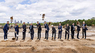 Spatenstich in Frankfurt-Niederrad: Bau des neuen DFB und seiner Akademie beginnt © 2019 Getty Images