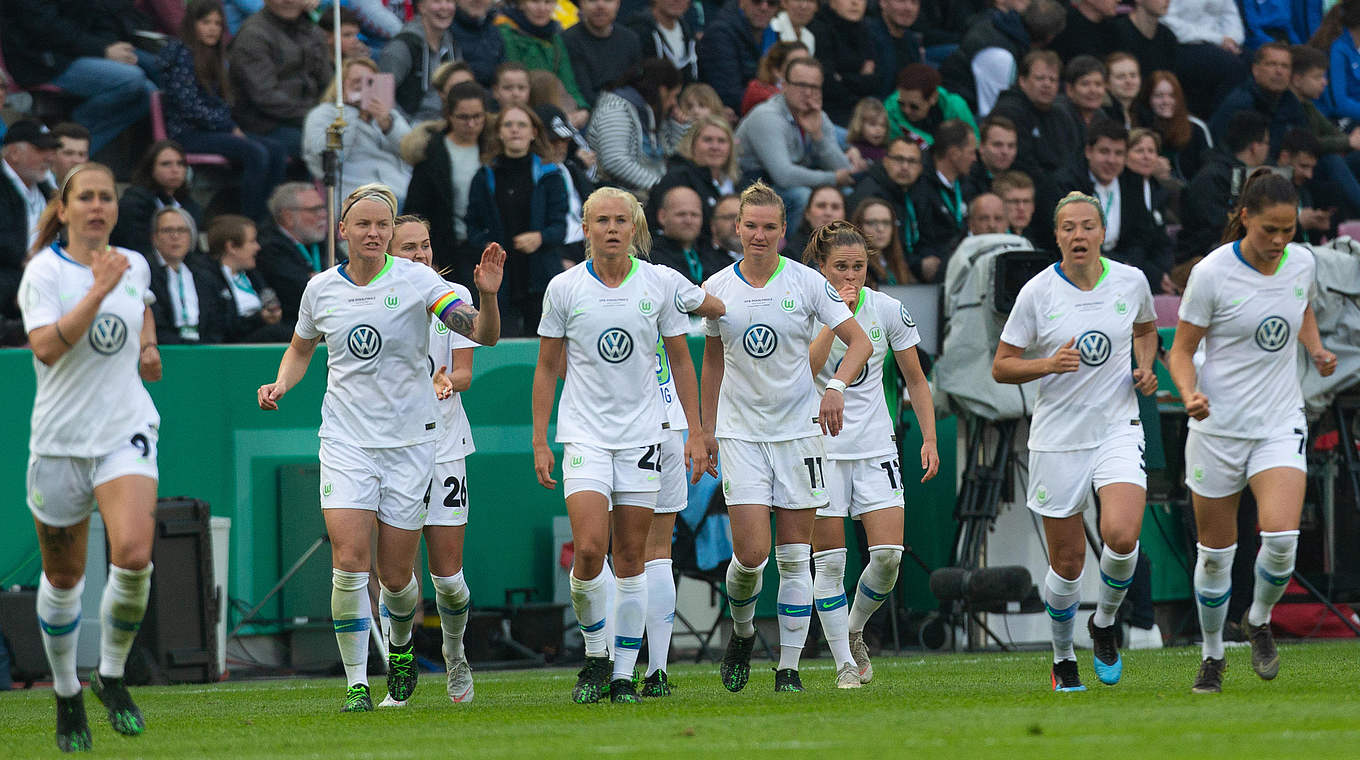 Bereit für nächsten Titel: Pokalsieger Wolfsburg steht vor dem Gewinn der Meisterschaft © 2019 TF-Images