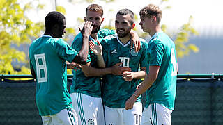 Germany's U18 men defeated Belgium 3-0.  © 2019 Getty Images