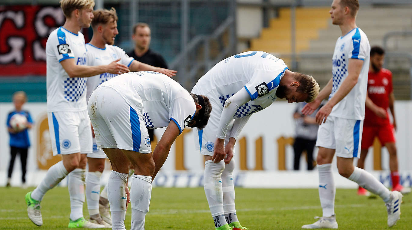 Trauer bei den Sportfreunden: Lotte muss nach drei Jahren zurück in die Regionalliga ©  Jan Kuppert