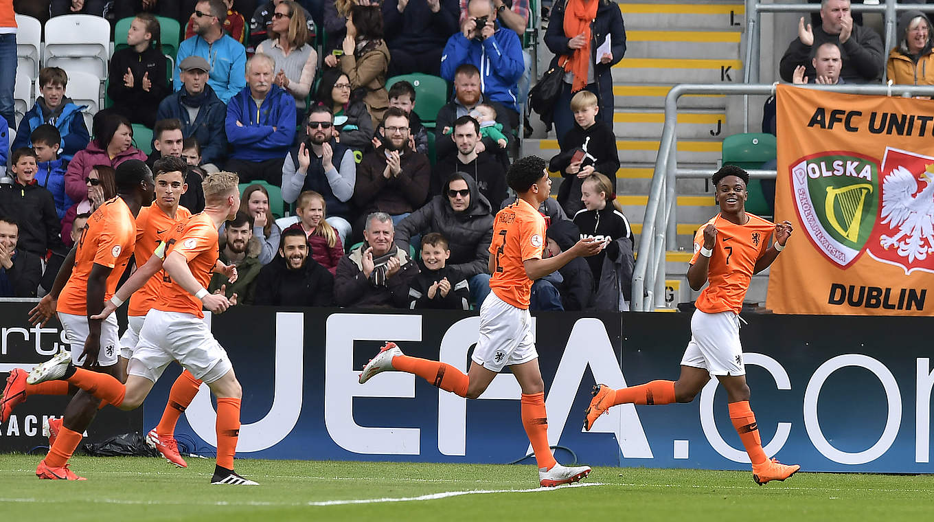 Allen Grund zum Jubeln: die U 17-Junioren der Niederlande sind Europameister © 2019 Getty Images