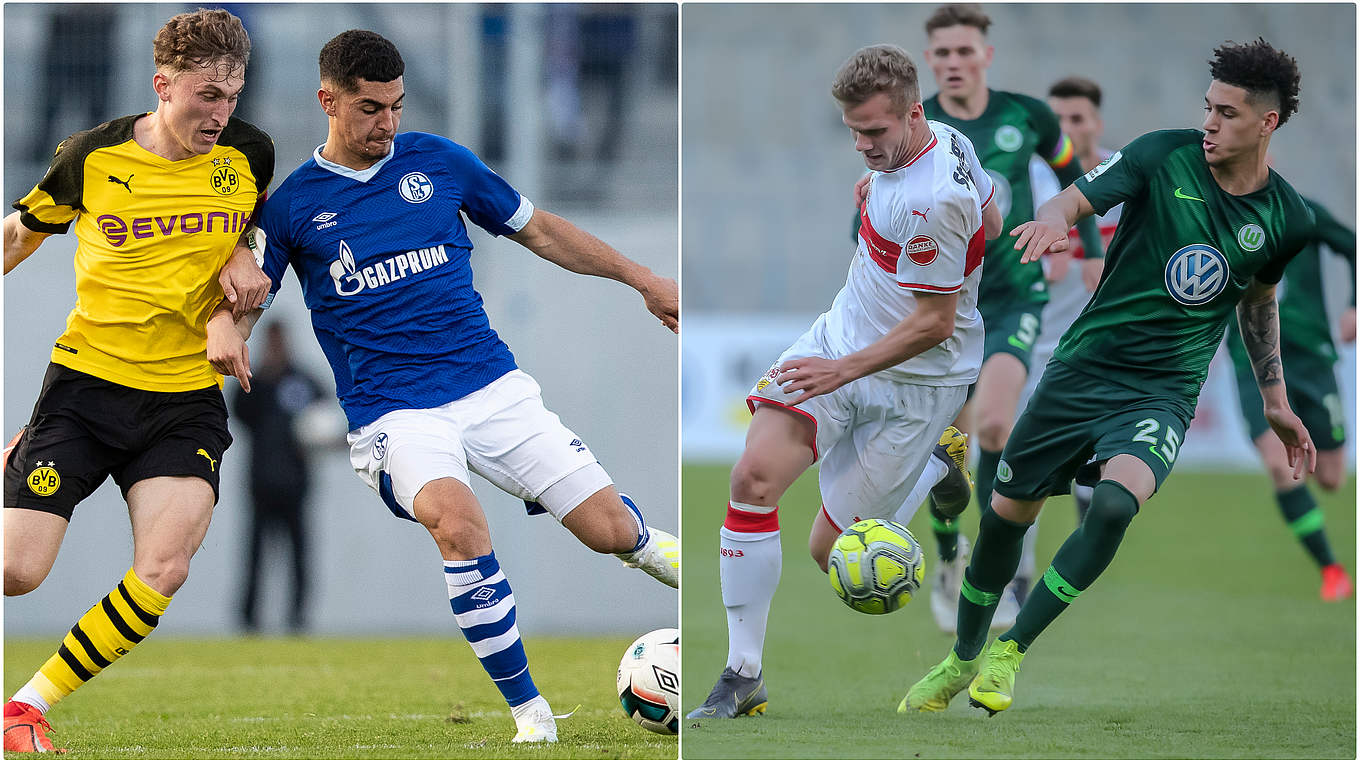 Finalisten gesucht: Dortmund empfängt Schalke 04 und Stuttgart gastiert in Wolfsburg © Getty Images/Collage DFB