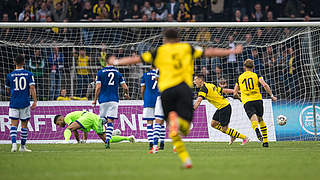 Diesmal gibt es kein spätes Schalker Comeback: Dortmund steht im Endspiel © 2019 Getty Images