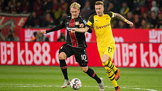 Nächste Saison Mannschaftskameraden beim BVB: Julian Brandt (l.) und Marco Reus © Getty Images