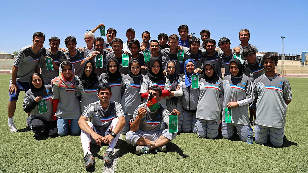 Trainerfortbildung im Grassrootsbereich durch den DFB in Vertretung von Ali Askar Lali 2014 in Afghanistan © Oliver Becker
