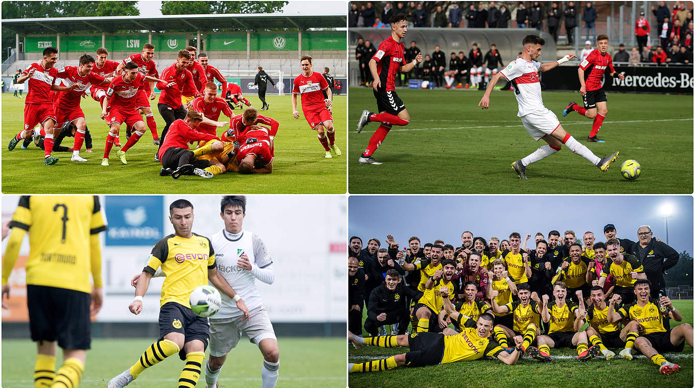 Finale um die Meisterschaft: Stuttgart und Dortmund wollen eine lange Saison krönen © Getty Images/Imago/Collage: DFB