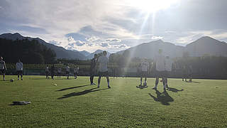 Optimale Bedingungen: Die U 21 bereitet sich in Südtirol auf die EM vor © DFB
