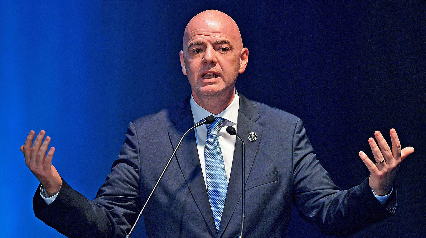The DFB supports the re-election of Gianni Infantino © AFP/Getty Images