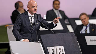 Here to stay: Gianni Infantino will serve until 2023. © Getty Images