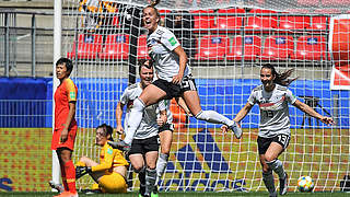 A delighted Gwinn celebrates her goal © GettyImages