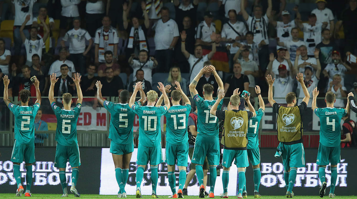 Sieg zur Prime Time am Samstagabend: Die Nationalmannschaft gewinnt in Belarus © 2019 Getty Images