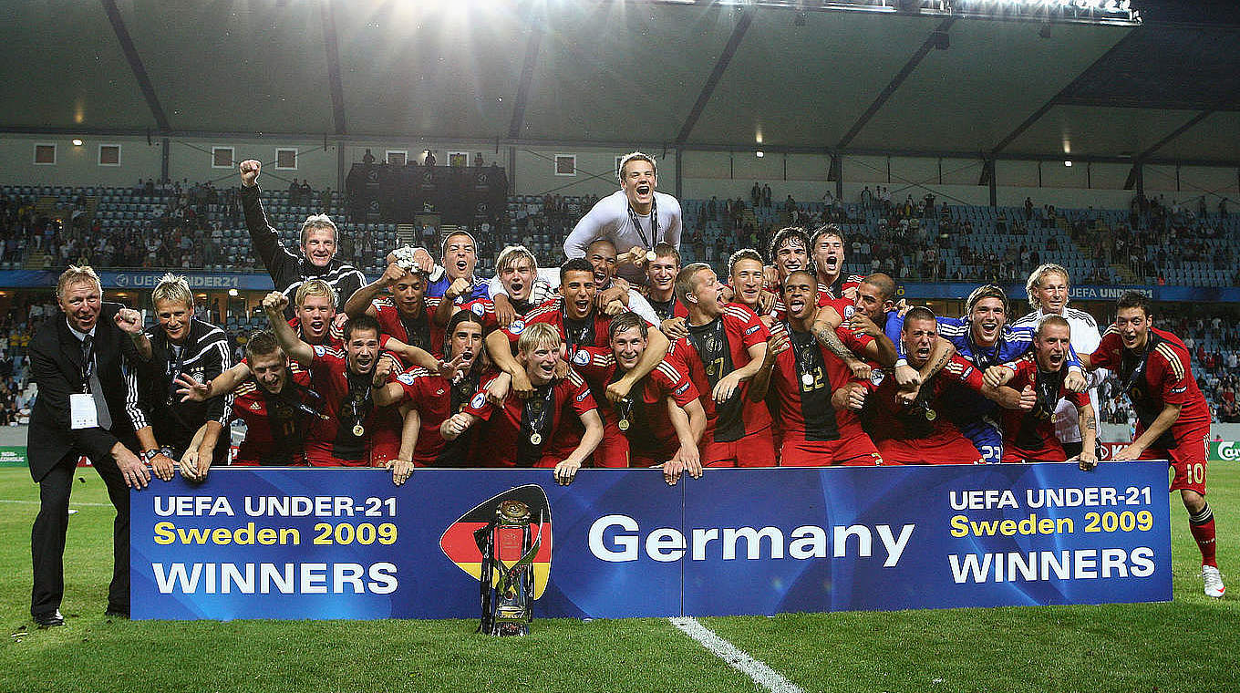 Germany's golden generation were European champions in 2009. © 