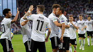 Eyes on the top ten: Germany have risen to 11th in the latest FIFA World Rankings. © 2019 Getty Images