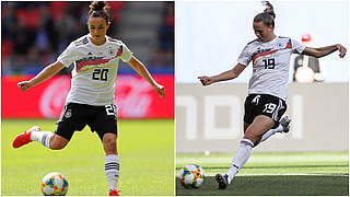 Im Gruppenfinale gegen Südafrika von Beginn an dabei: Lina Magull (l.) und Klara Bühl © Getty Images/Collage DFB