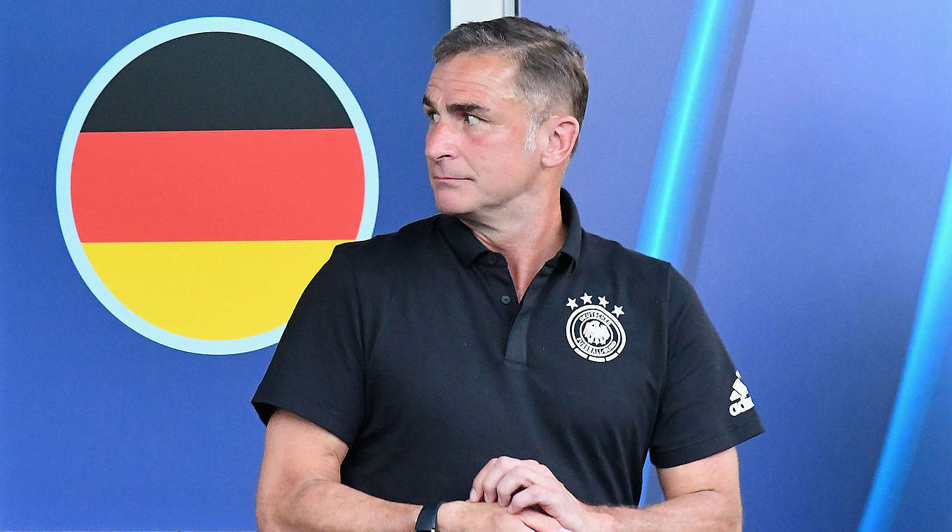 Kann mit seiner Mannschaft zufrieden sein: DFB-Trainer Stefan Kuntz © 2019 Getty Images