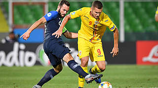 Mit Rumänien im EM-Halbfinale gegen Deutschland: George Puscas (r.) © imago images / LaPresse