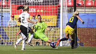 Sofia Jakobsson's goal helped Sweden knock Germany out of the World Cup. © imago images / Jan Huebner