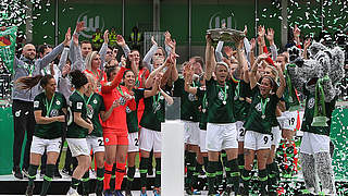 Sie gehen als Titelverteidiger in die Jubiläumssaison: die Frauen des VfL Wolfsburg © Getty Images