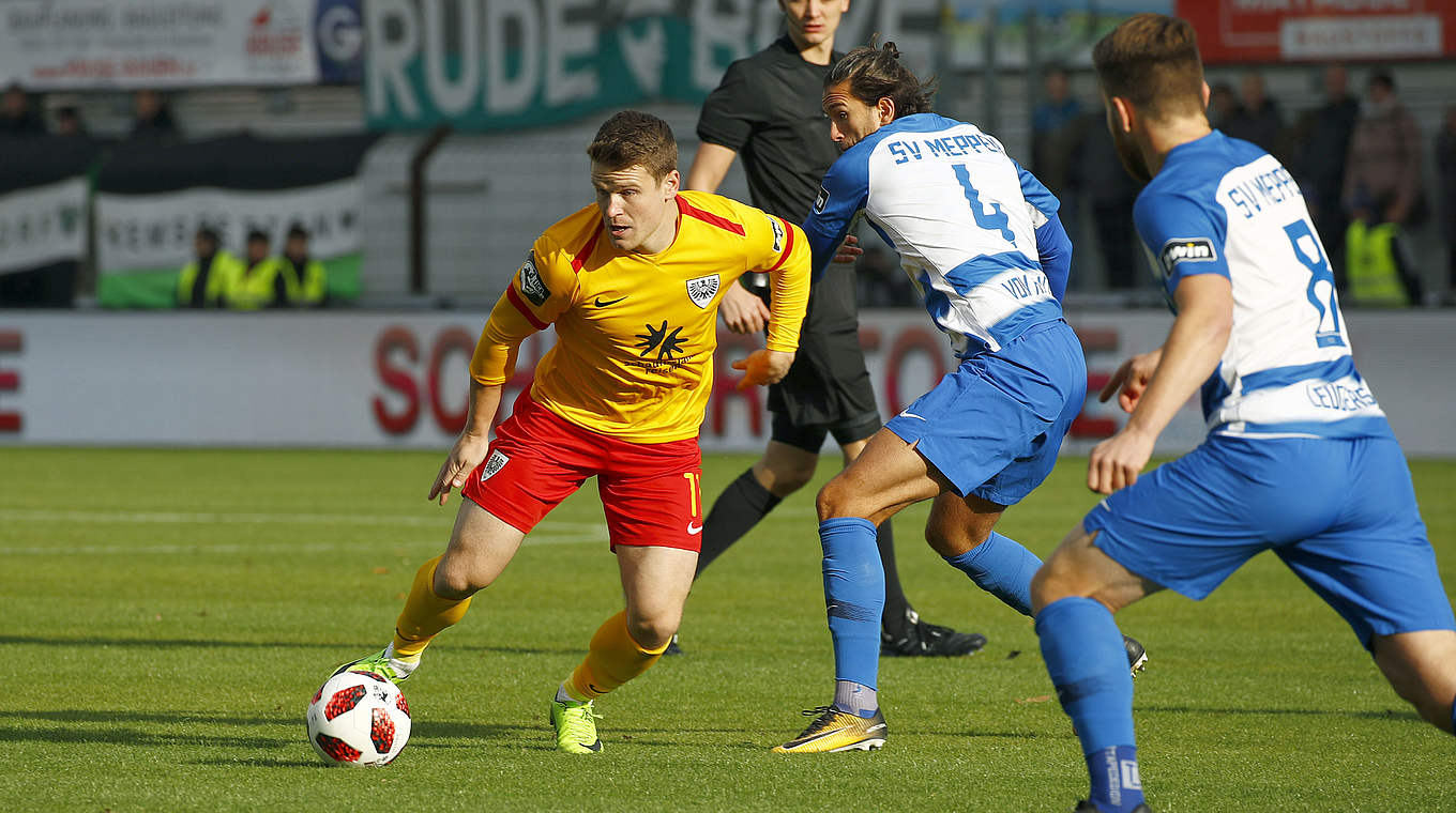 Veteran: Tobias Rühle (l., jetzt KFC Uerdingen) kann 253 Drittliga Partien vorweisen. © Getty Images