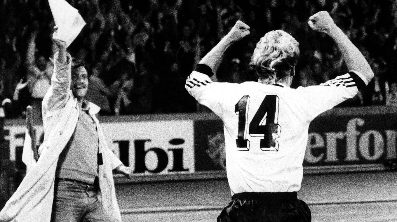 Nach 19 Sekunden zur Legende: Uwe Rahn im DFB-Dress © imago/Sportfoto Rudel