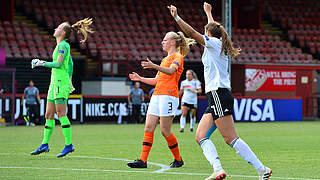 Germany U19s celebrate reaching their second consecutive European final. © Getty Images