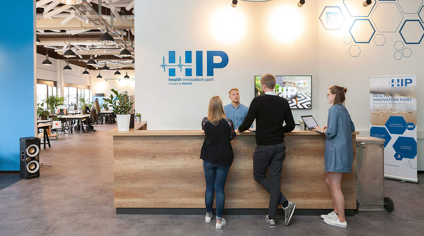 DFB academy partner Philips' "Health Innovation Port" (HIP).  © Henrike Schunck