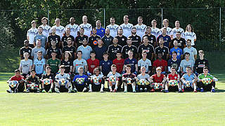 Group photo: DFB coaches and the US visitors © DFB-TV
