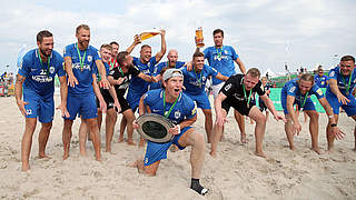 Gewinnen das Finale gegen Düsseldorf und sind zum vierten Mal Meister: die Rostocker Robben © GettyImages