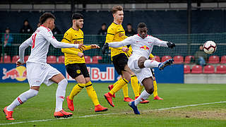 Steht im U 19-Kader gegen Spanien und England: RB-Verteidiger Malik Talabidi (r.) © 2019 Getty Images