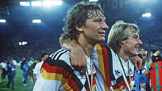 Weltmeister bei den DFB-All-Stars: Guido Buchwald (l.) und Jürgen Klinsmann © imago/Sportfoto Rudel